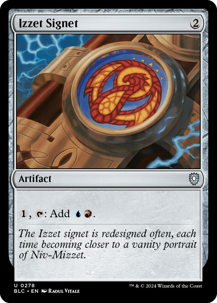 Izzet Signet [Bloomburrow Commander] | Enigma On Main