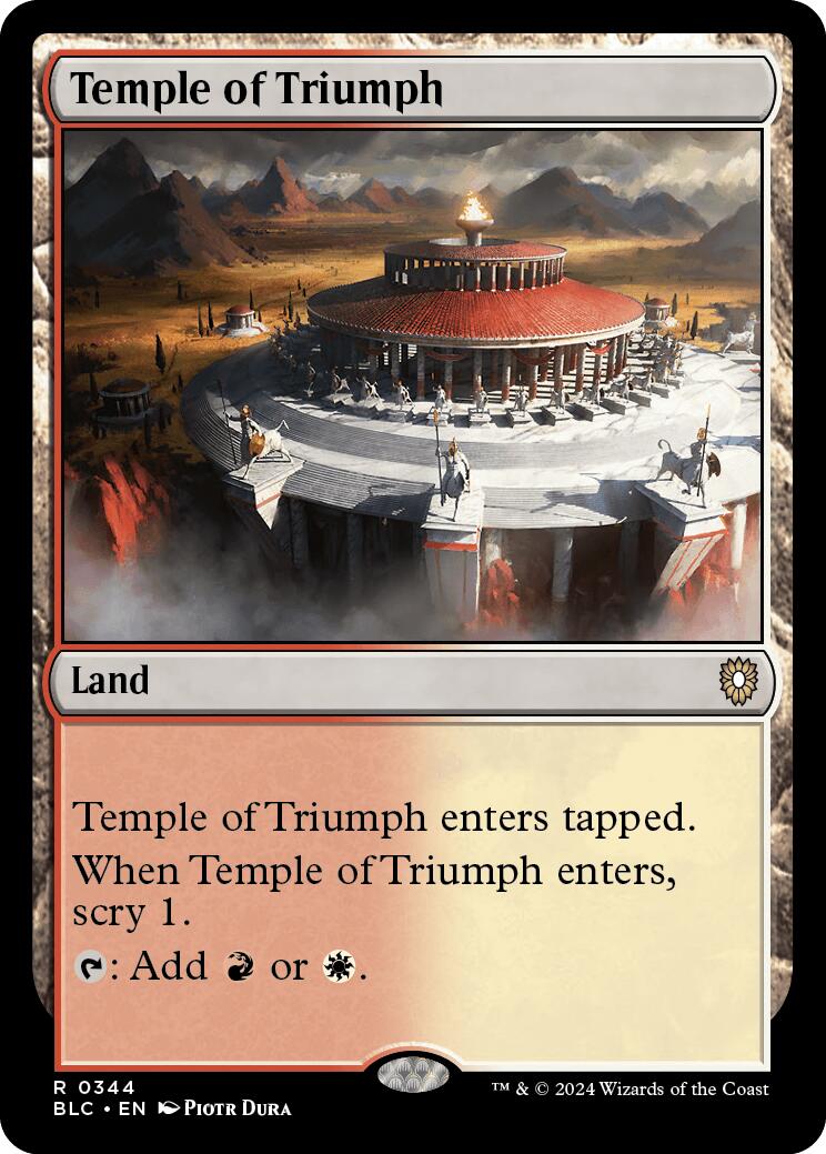 Temple of Triumph [Bloomburrow Commander] | Enigma On Main