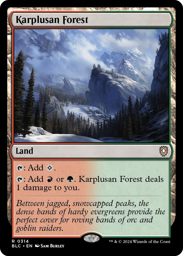 Karplusan Forest [Bloomburrow Commander] | Enigma On Main