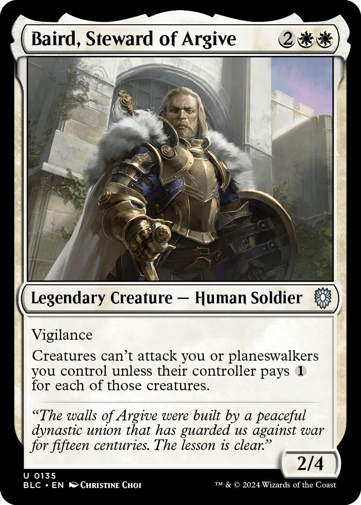 Baird, Steward of Argive [Bloomburrow Commander] | Enigma On Main