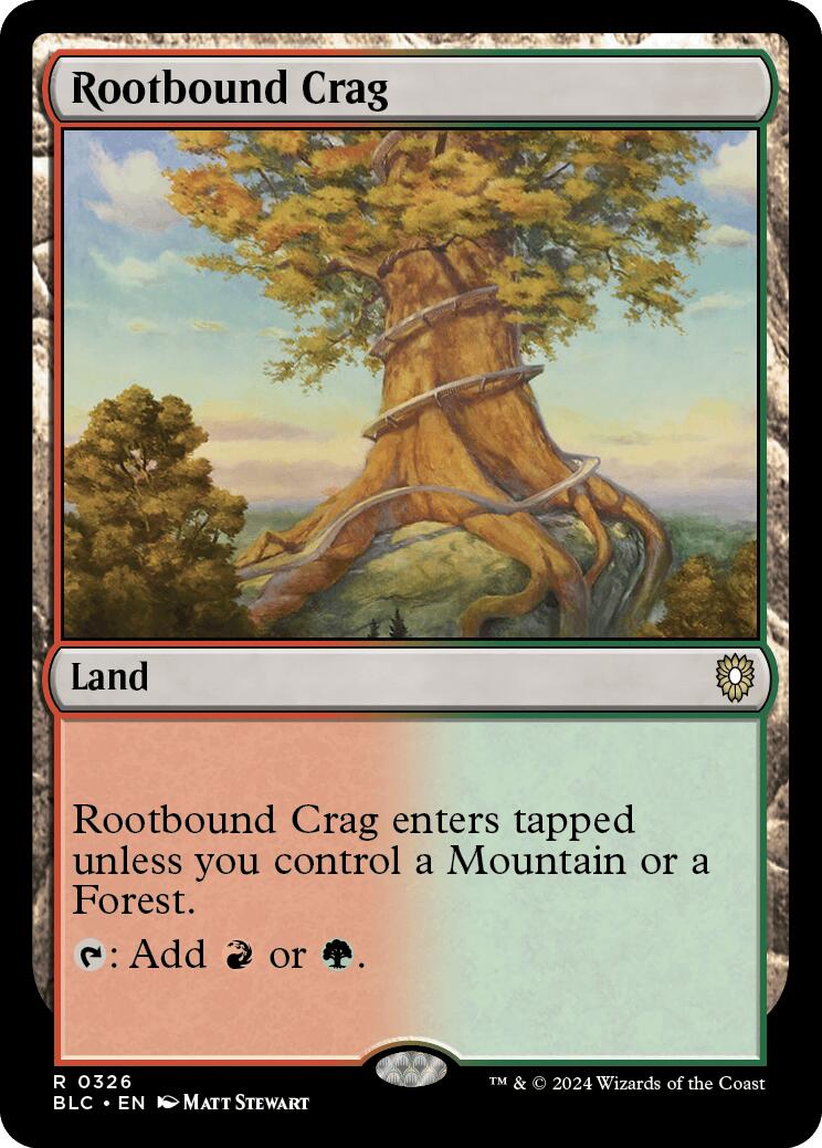 Rootbound Crag [Bloomburrow Commander] | Enigma On Main