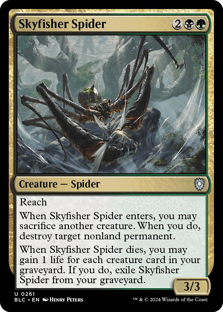 Skyfisher Spider [Bloomburrow Commander] | Enigma On Main