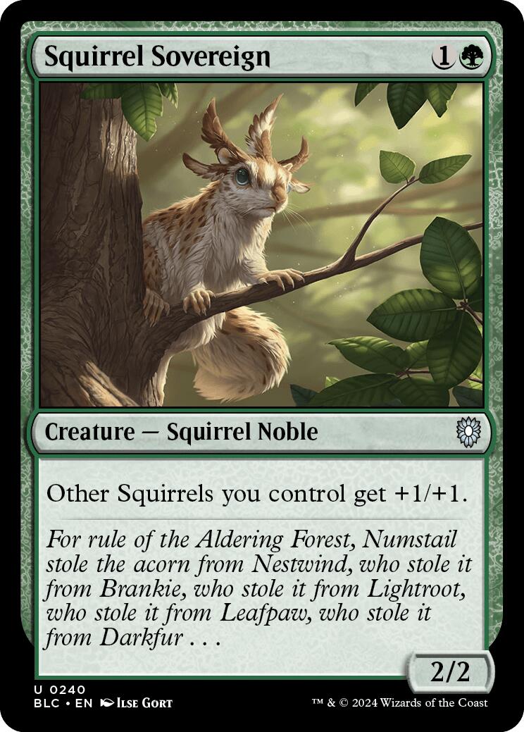 Squirrel Sovereign [Bloomburrow Commander] | Enigma On Main