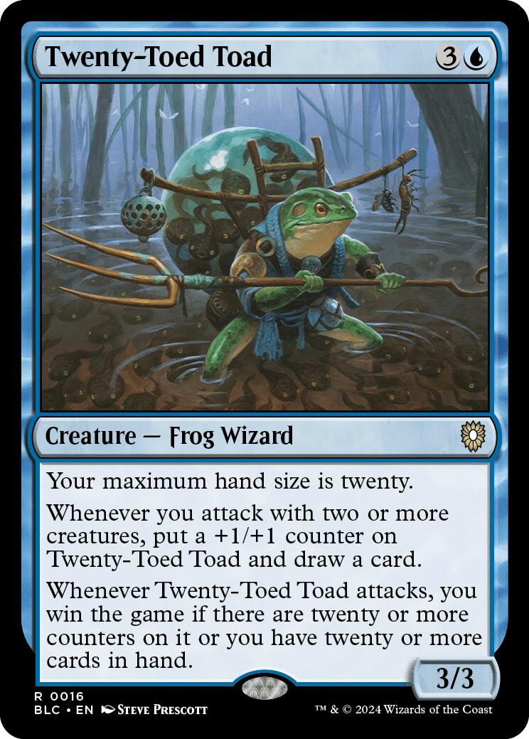 Twenty-Toed Toad [Bloomburrow Commander] | Enigma On Main