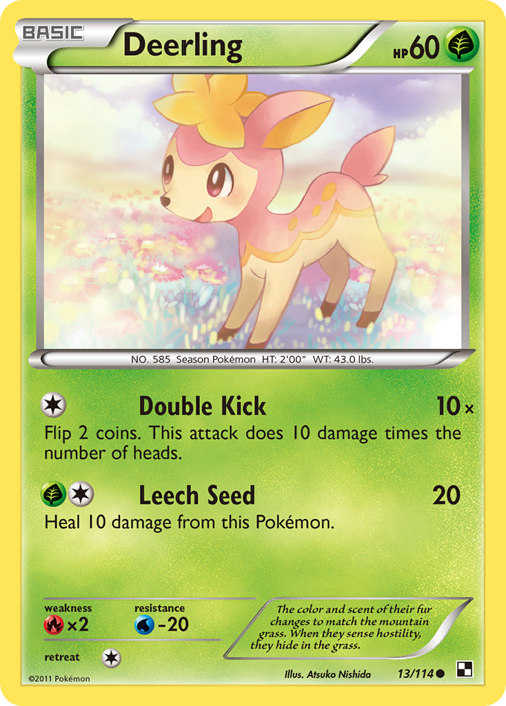 Deerling (13/114) [Black & White: Base Set] | Enigma On Main