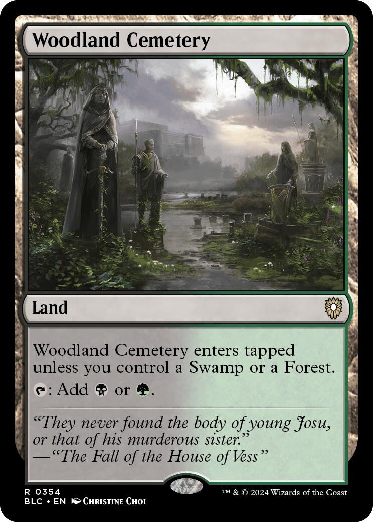 Woodland Cemetery [Bloomburrow Commander] | Enigma On Main