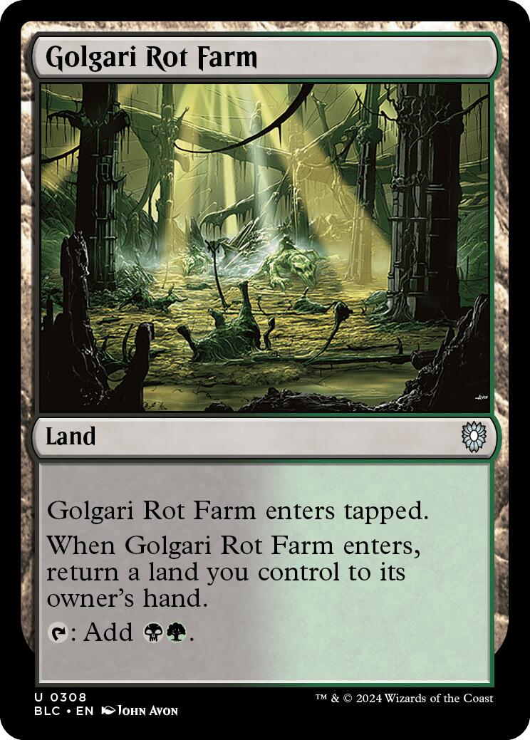 Golgari Rot Farm [Bloomburrow Commander] | Enigma On Main