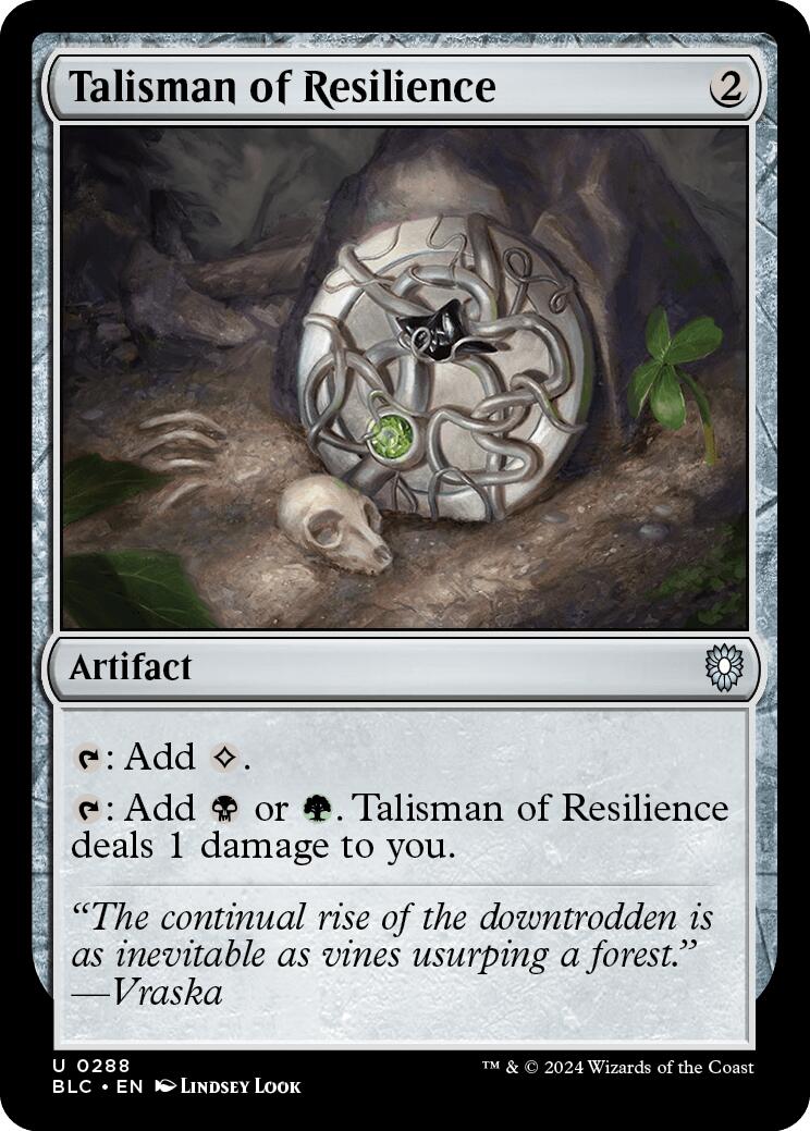 Talisman of Resilience [Bloomburrow Commander] | Enigma On Main