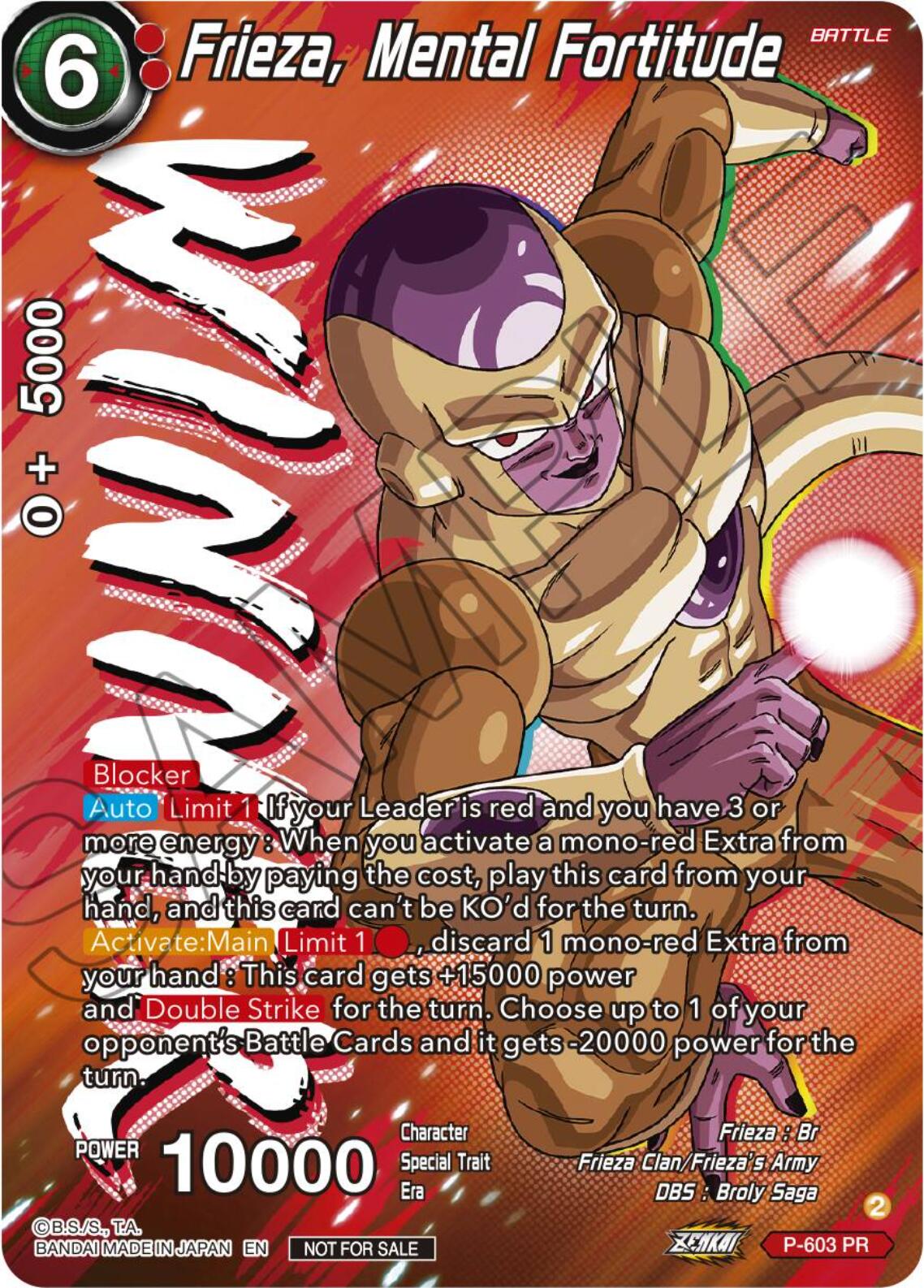 Frieza, Mental Fortitude (Tournament Pack Vol. 8) (Winner) (P-603) [Promotion Cards] | Enigma On Main