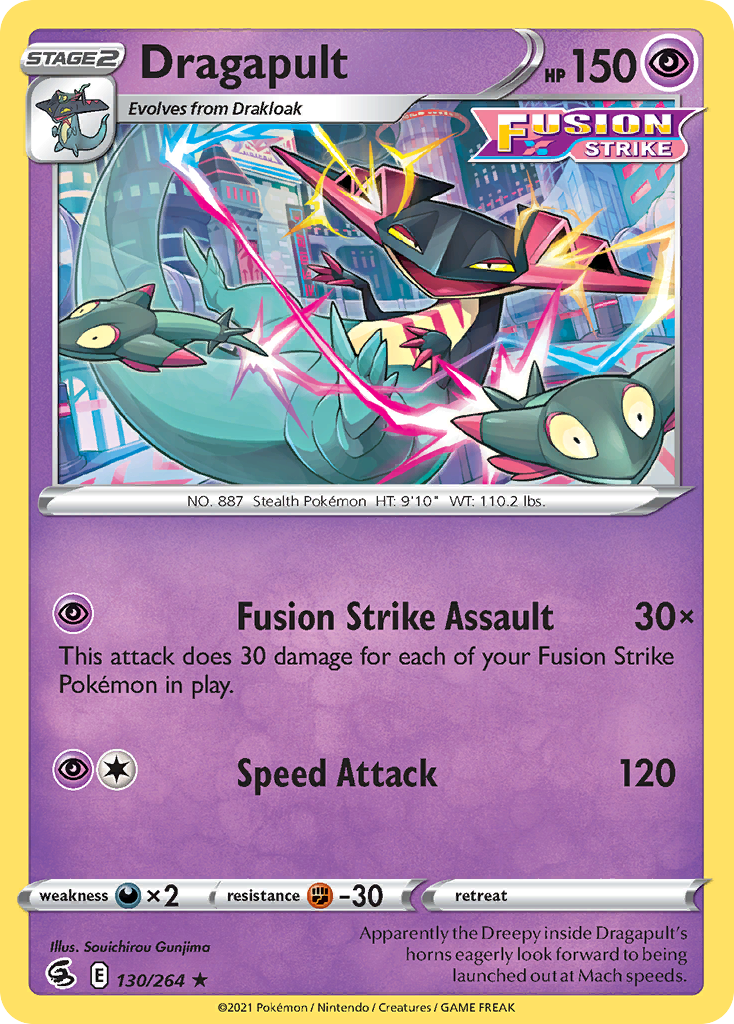 Dragapult (130/264) (Theme Deck Exclusive) [Sword & Shield: Fusion Strike] | Enigma On Main