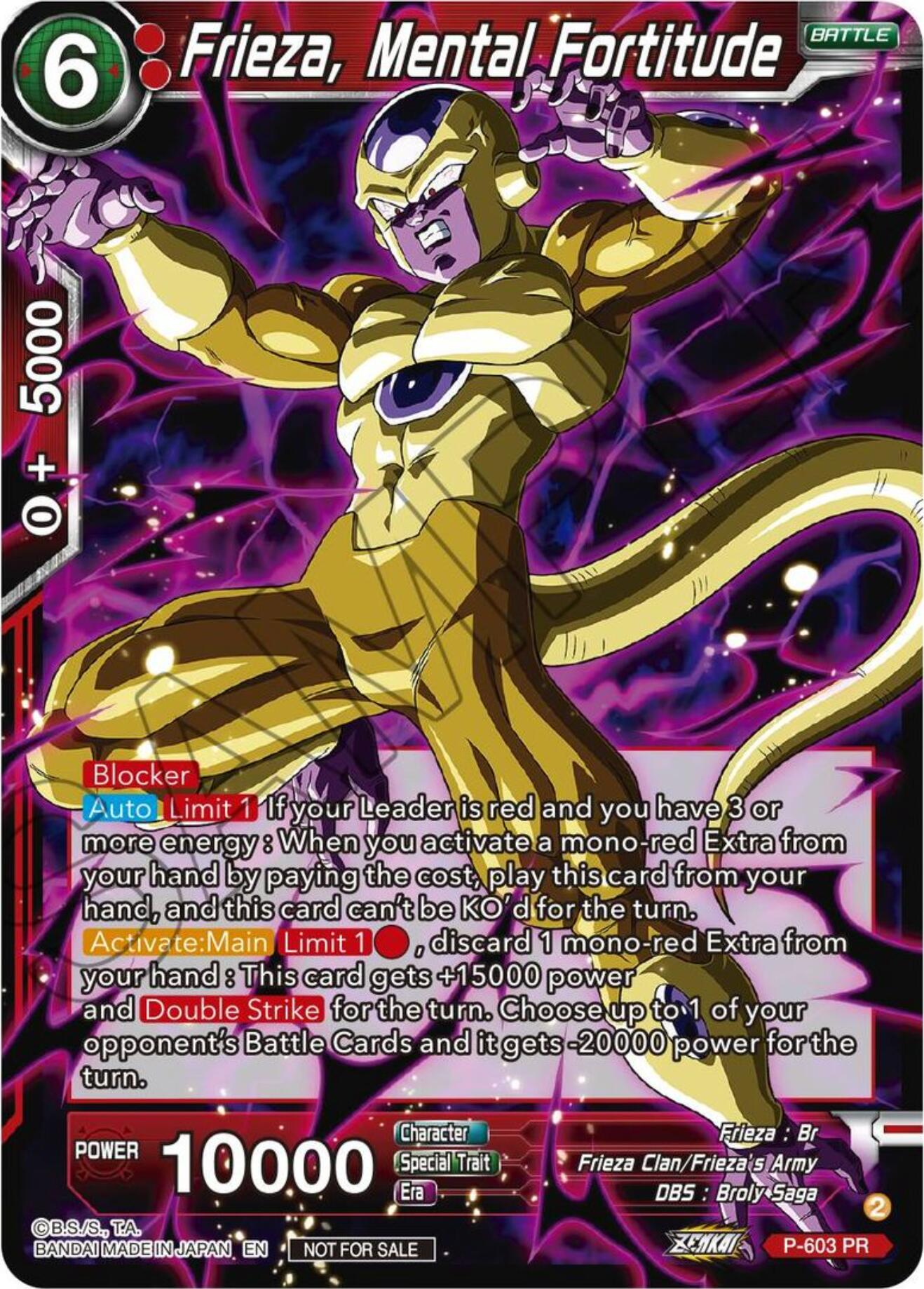 Frieza, Mental Fortitude (Tournament Pack Vol. 8) (P-603) [Promotion Cards] | Enigma On Main