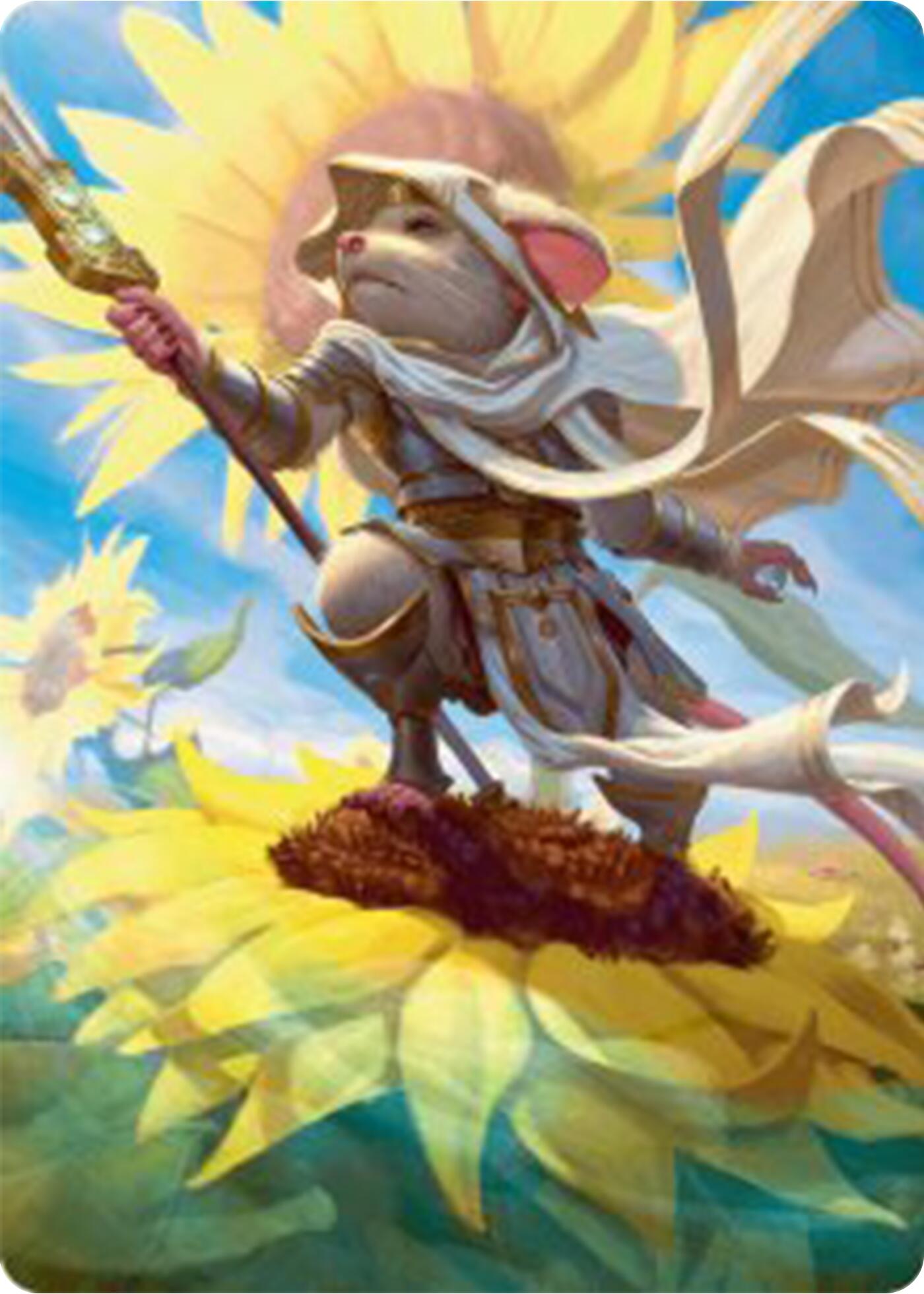 Elspeth, Sun's Champion Art Card [Bloomburrow Art Series] | Enigma On Main