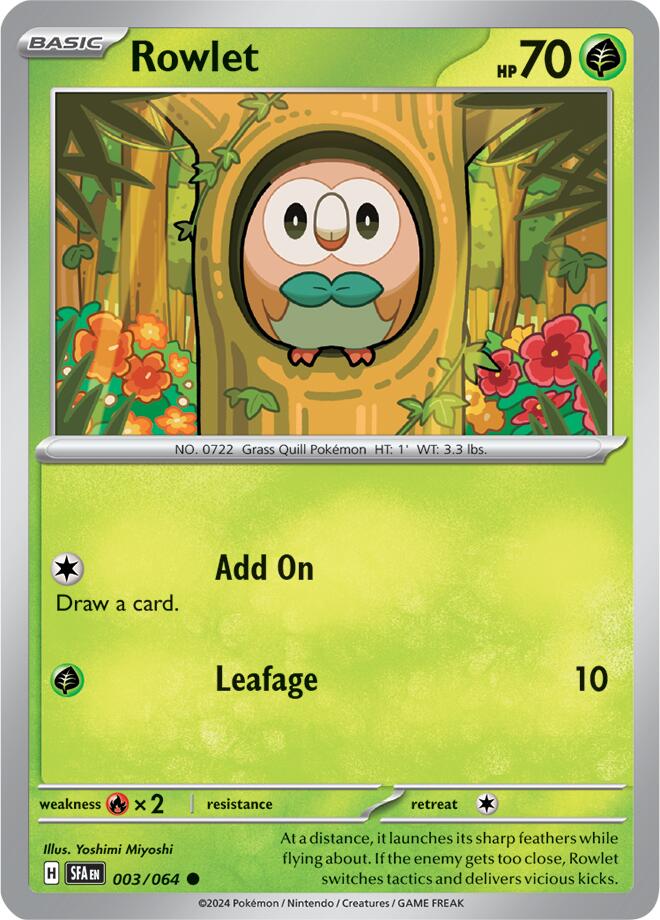 Rowlet (003/064) [Scarlet & Violet: Shrouded Fable] | Enigma On Main