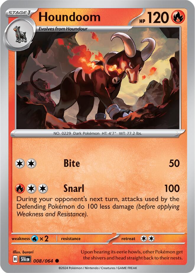 Houndoom (008/064) [Scarlet & Violet: Shrouded Fable] | Enigma On Main