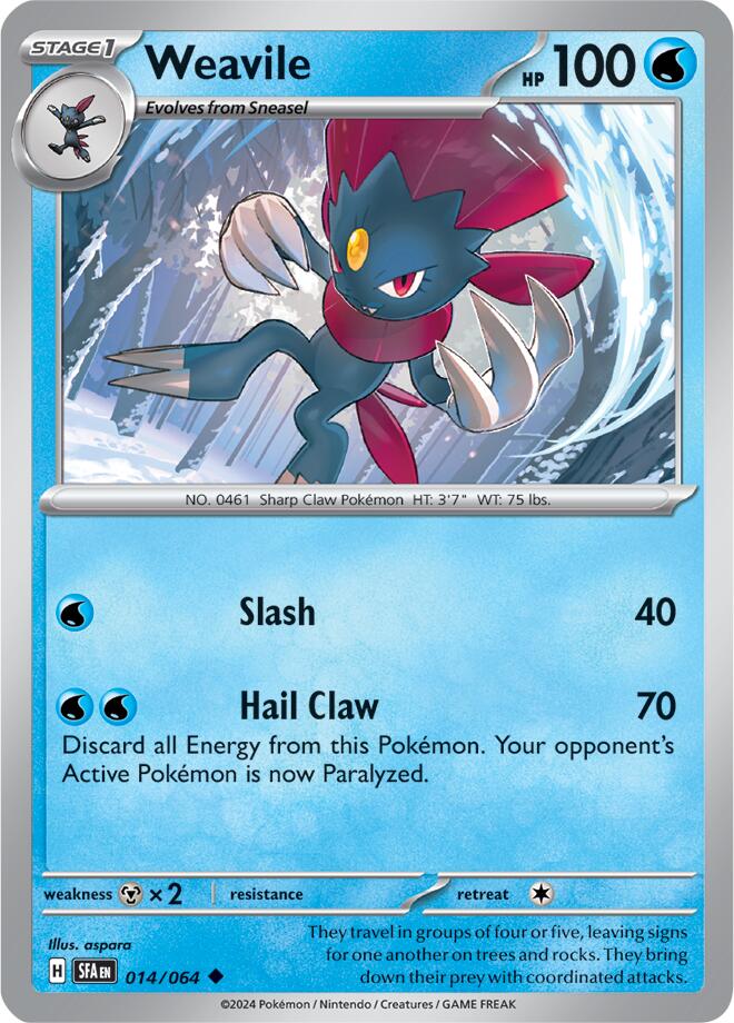 Weavile (014/064) [Scarlet & Violet: Shrouded Fable] | Enigma On Main