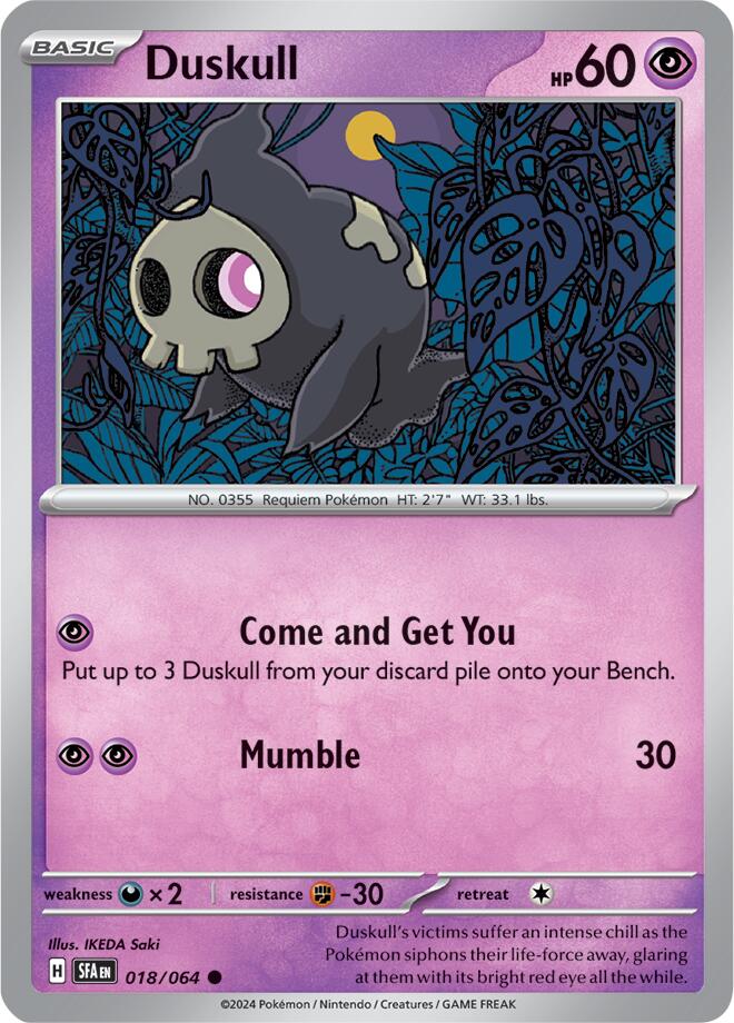 Duskull (018/064) [Scarlet & Violet: Shrouded Fable] | Enigma On Main