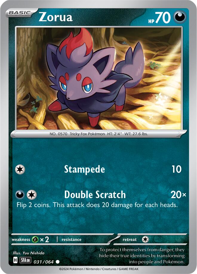 Zorua (031/064) [Scarlet & Violet: Shrouded Fable] | Enigma On Main