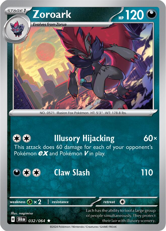 Zoroark (032/064) [Scarlet & Violet: Shrouded Fable] | Enigma On Main