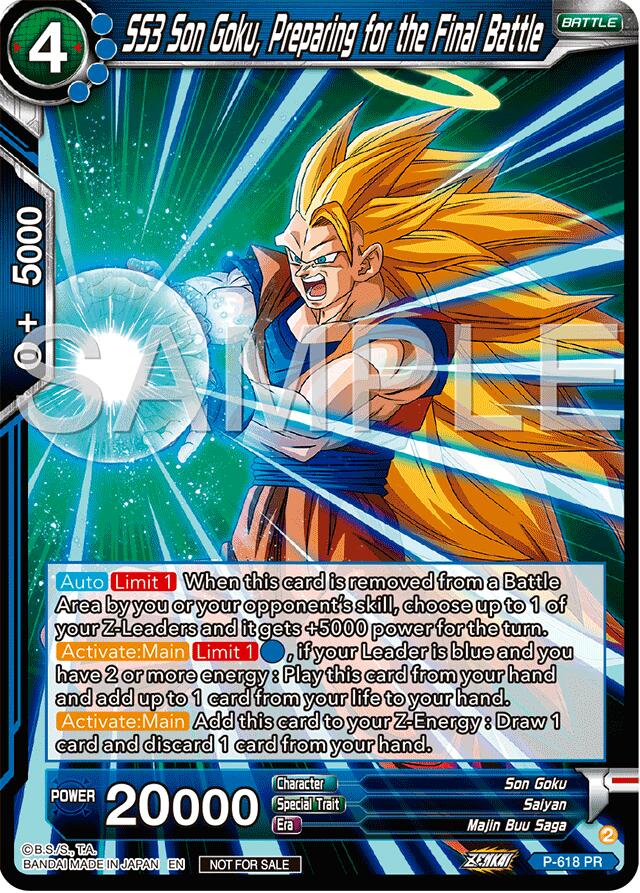 SS3 Son Goku, Preparing for the Final Battle (Deluxe Pack 2024 Vol.2) (P-618) [Promotion Cards] | Enigma On Main