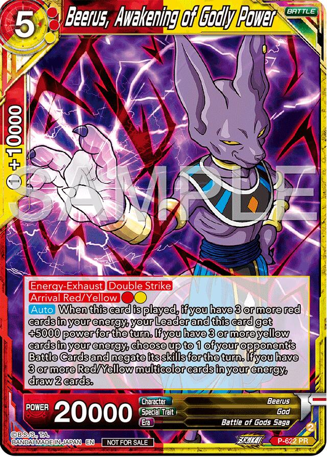 Beerus, Awakening of Godly Power (Deluxe Pack 2024 Vol.2) (P-622) [Promotion Cards] | Enigma On Main