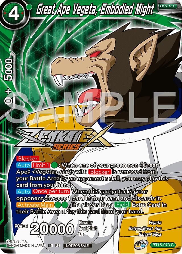 Great Ape Vegeta, Embodied Might (Event Pack 15) (BT15-073) [Promotion Cards] | Enigma On Main