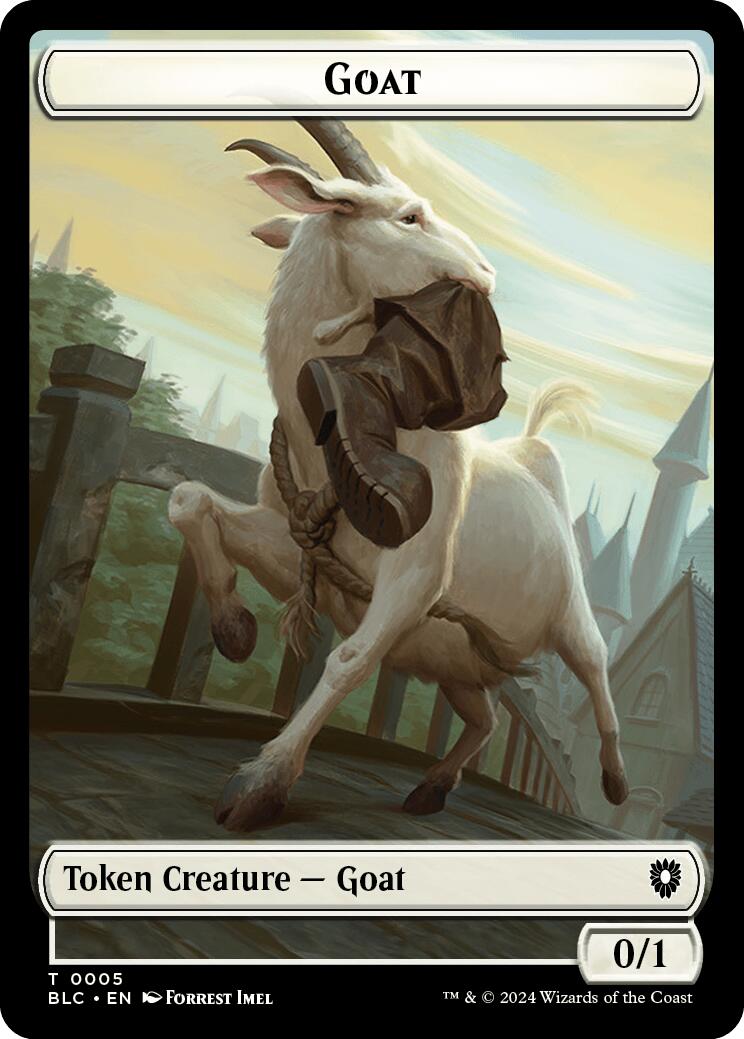 Goat // Wolf (032) Double-Sided Token [Bloomburrow Commander Tokens] | Enigma On Main