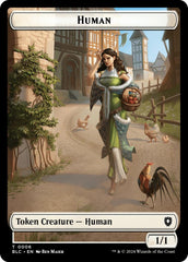 Human // Soldier Double-Sided Token [Bloomburrow Commander Tokens] | Enigma On Main