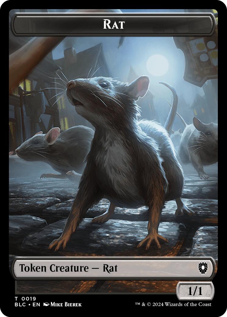 Rat // Raccoon Double-Sided Token [Bloomburrow Commander Tokens] | Enigma On Main