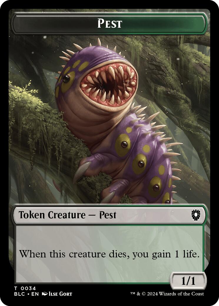 Pest // Shapeshifter Double-Sided Token [Bloomburrow Commander Tokens] | Enigma On Main