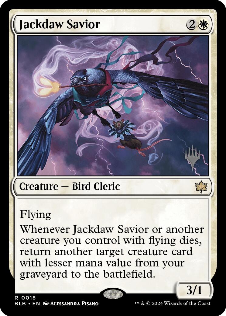 Jackdaw Savior (Promo Pack) [Bloomburrow Promos] | Enigma On Main