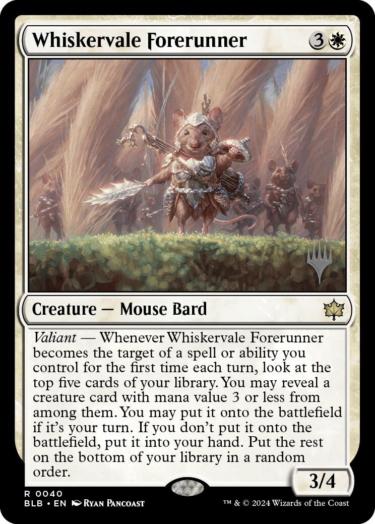 Whiskervale Forerunner (Promo Pack) [Bloomburrow Promos] | Enigma On Main