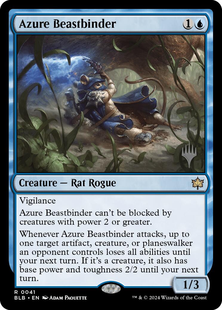 Azure Beastbinder (Promo Pack) [Bloomburrow Promos] | Enigma On Main