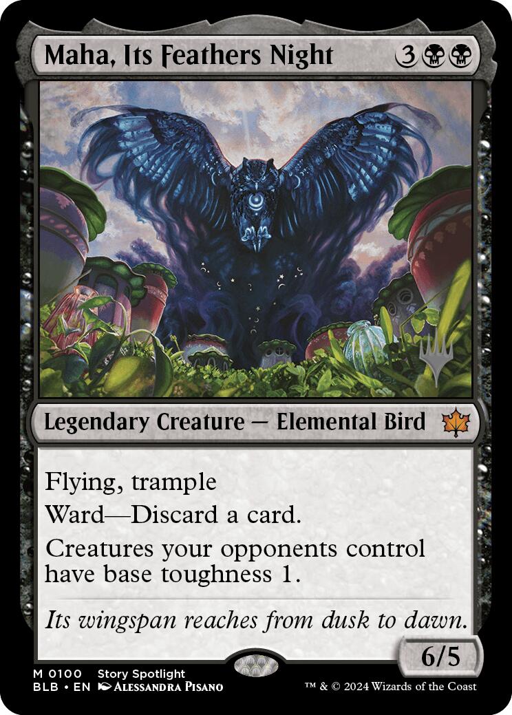 Maha, Its Feather Night (Promo Pack) [Bloomburrow Promos] | Enigma On Main