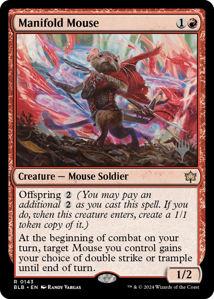 Manifold Mouse (Promo Pack) [Bloomburrow Promos] | Enigma On Main