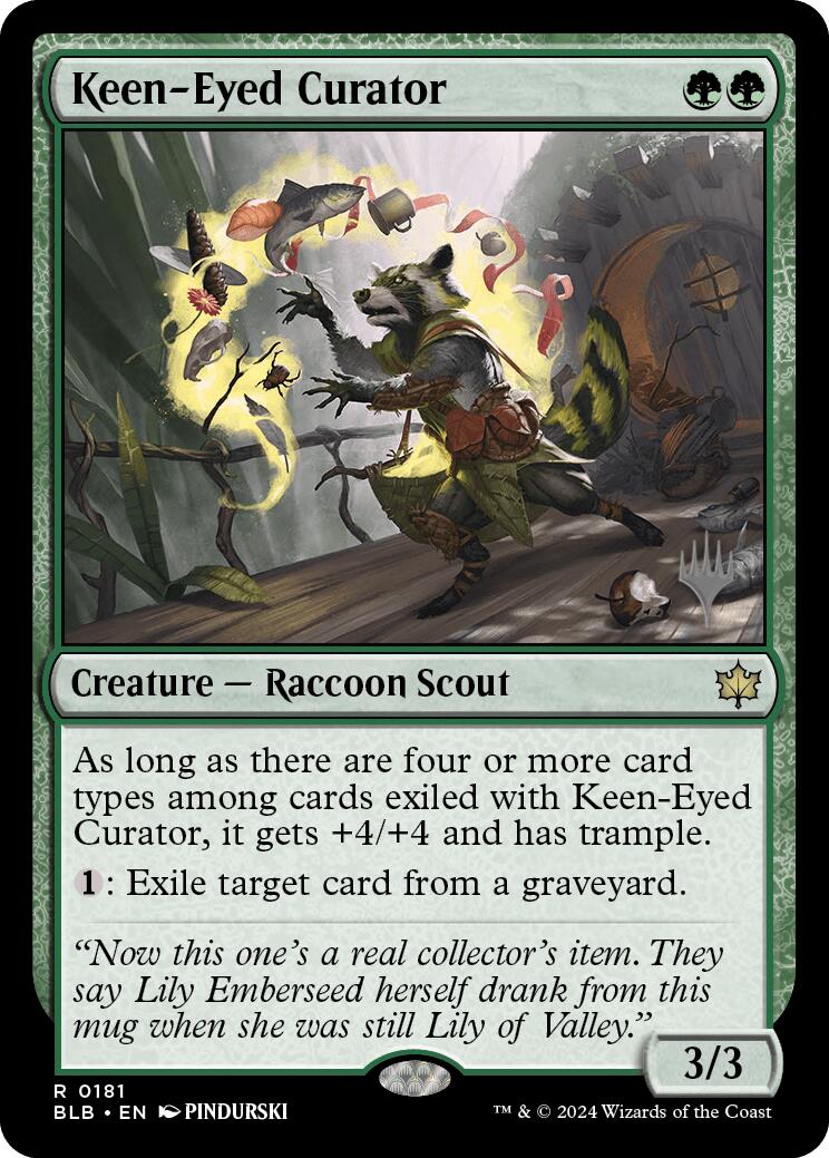 Keen-Eyed Curator (Promo Pack) [Bloomburrow Promos] | Enigma On Main