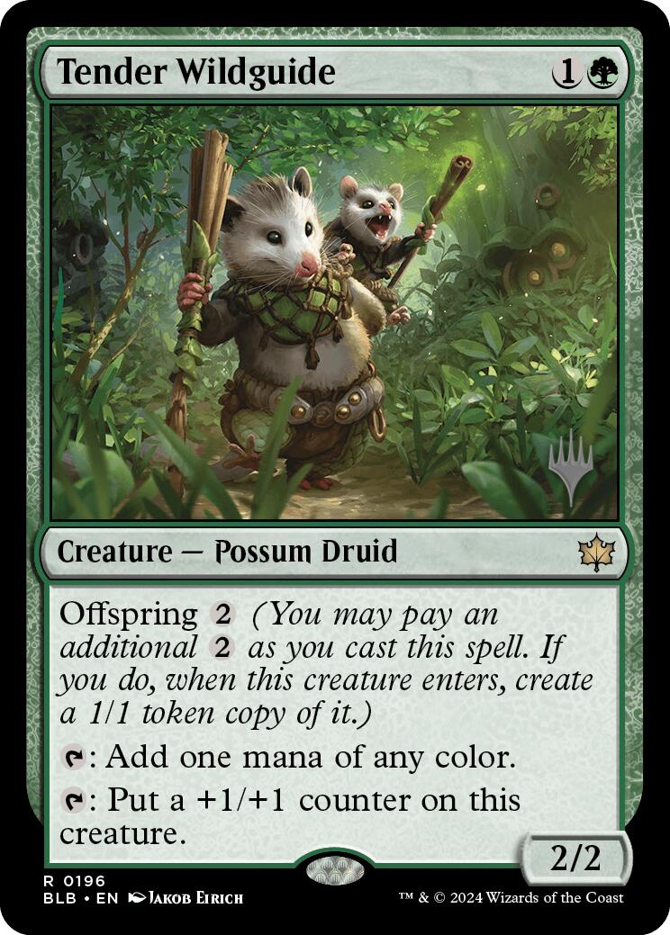 Tender Wildguide (Promo Pack) [Bloomburrow Promos] | Enigma On Main