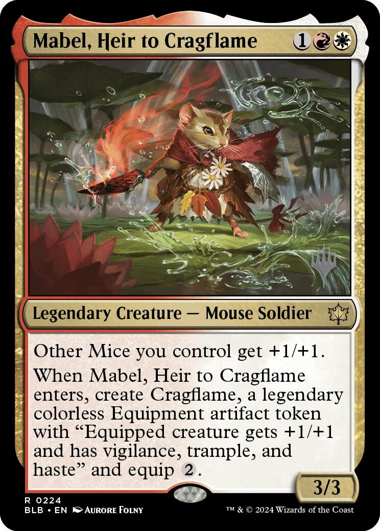 Mabel, Heir to Cragflame (Promo Pack) [Bloomburrow Promos] | Enigma On Main