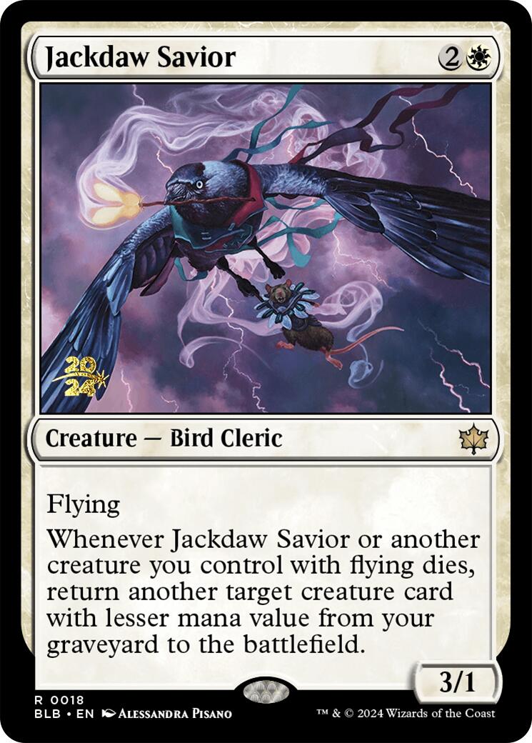 Jackdaw Savior [Bloomburrow Prerelease Promos] | Enigma On Main