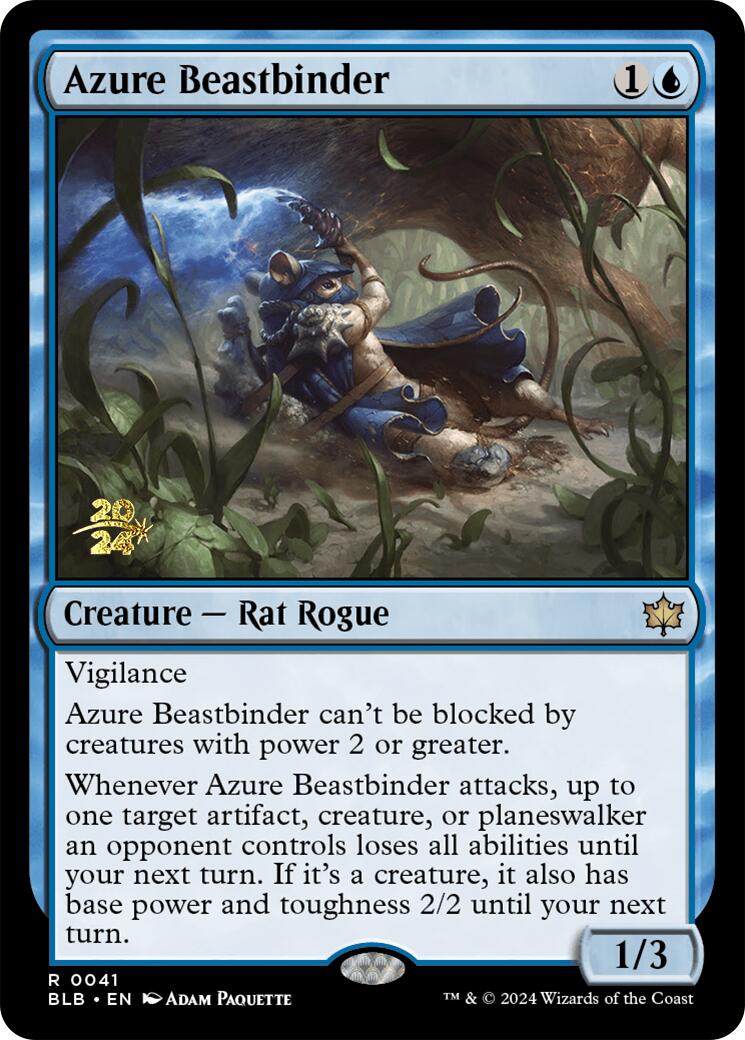 Azure Beastbinder [Bloomburrow Prerelease Promos] | Enigma On Main