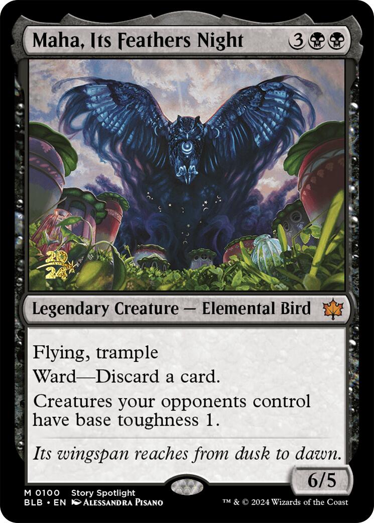 Maha, Its Feather Night [Bloomburrow Prerelease Promos] | Enigma On Main