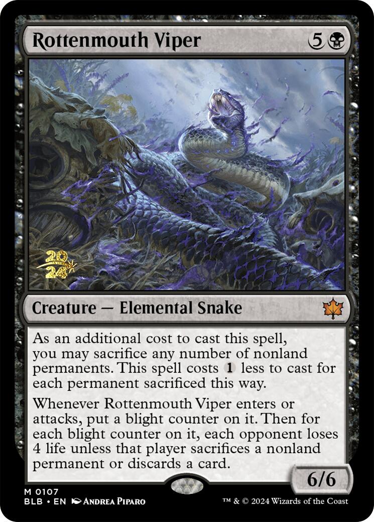 Rottenmouth Viper [Bloomburrow Prerelease Promos] | Enigma On Main