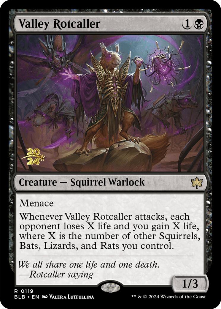 Valley Rotcaller [Bloomburrow Prerelease Promos] | Enigma On Main