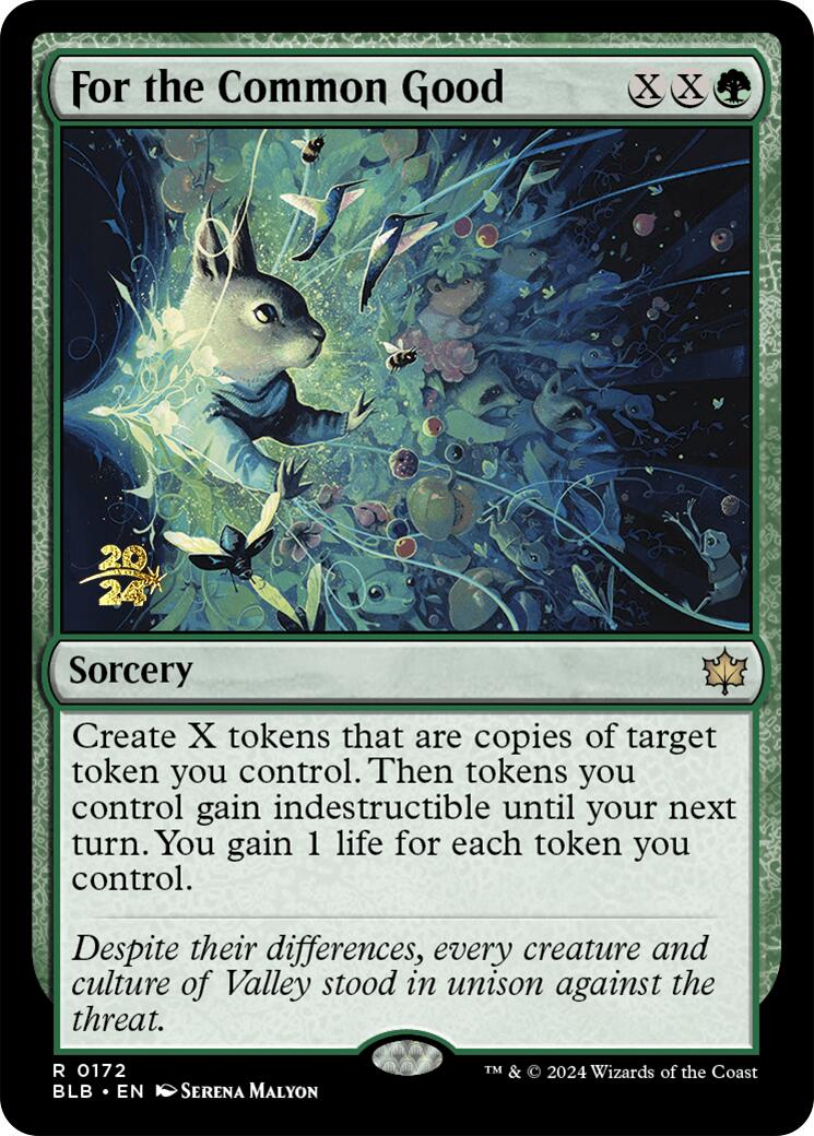 For the Common Good [Bloomburrow Prerelease Promos] | Enigma On Main