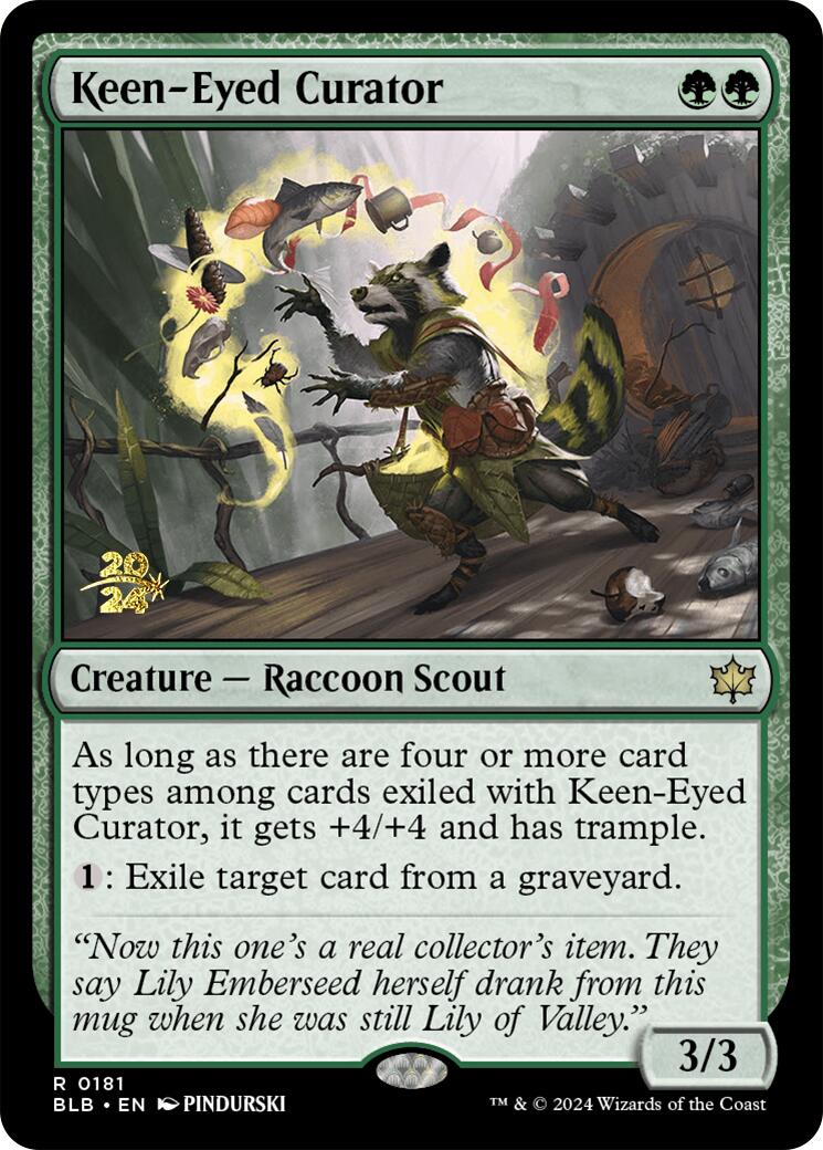 Keen-Eyed Curator [Bloomburrow Prerelease Promos] | Enigma On Main