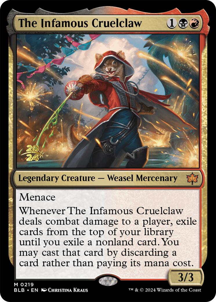 The Infamous Cruelclaw [Bloomburrow Prerelease Promos] | Enigma On Main