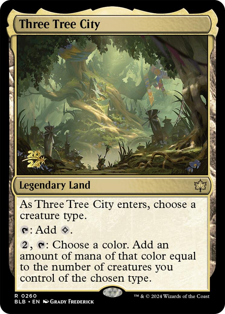 Three Tree City [Bloomburrow Prerelease Promos] | Enigma On Main