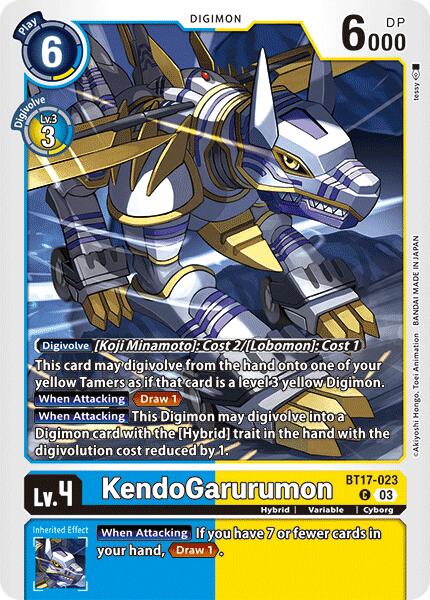 KendoGarurumon [BT17-023] [Secret Crisis] | Enigma On Main