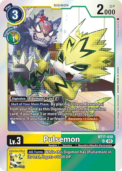 Pulsemon [BT17-030] [Secret Crisis] | Enigma On Main