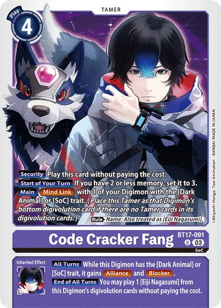 Code Cracker Fang [BT17-091] [Secret Crisis] | Enigma On Main