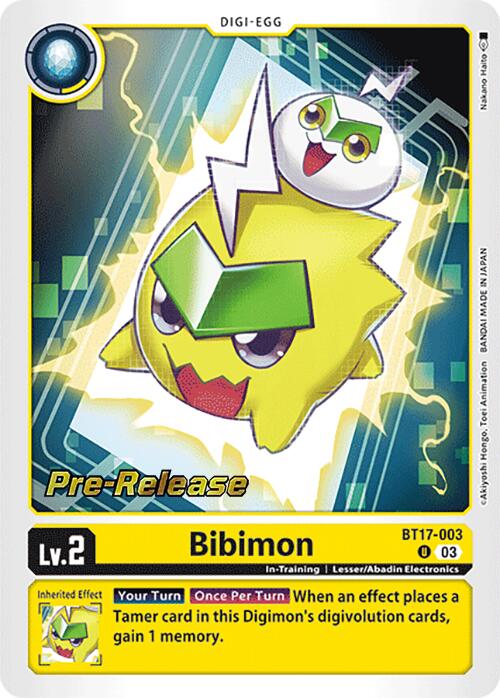 Bibimon [BT17-003] [Secret Crisis Pre-Release Cards] | Enigma On Main